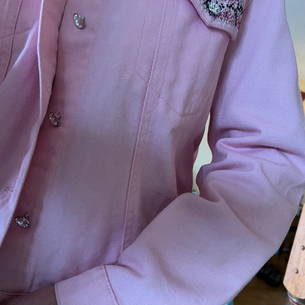 Christine Alexander Swarovski Crystal Pink Denim (Available in Black also) - Picture 7 of 11